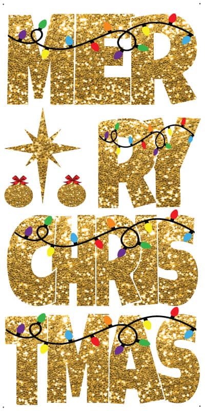 Merry Christmas - Gold
