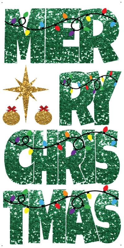 Merry Christmas - Green