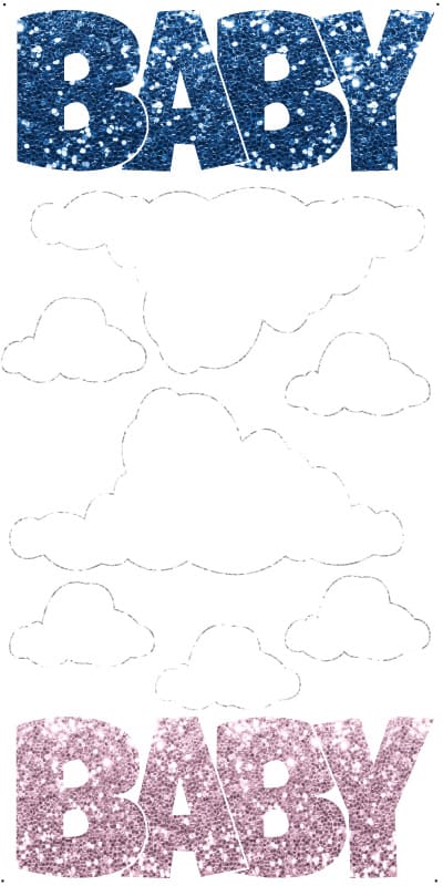 ** baby / cloud Starter _ Silver trim