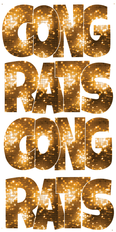 Disco Gold Congrats