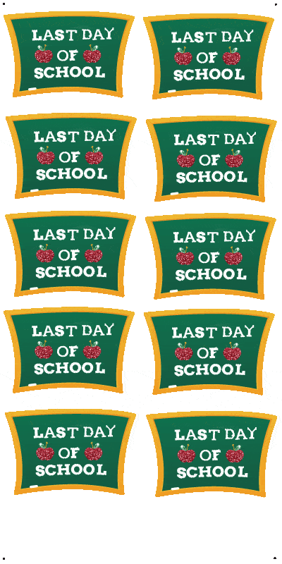 Double Sided Welcome Back and Last Day of School