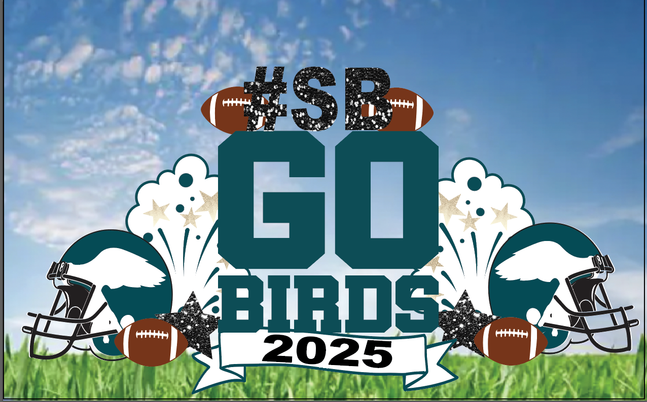 Eagles inspired Football sign for purchase