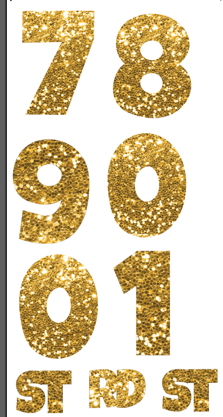 Number Set _ Yard Cards