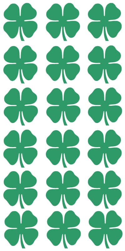 Solid Green Shamrock