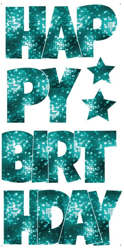 Happy Birthday_Turquoise Disco