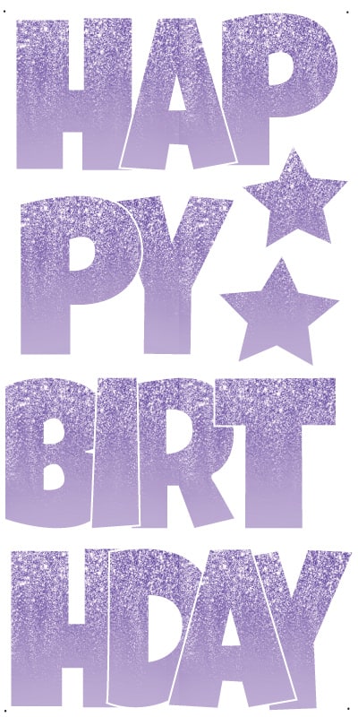 Happy Birthday _ Lavender Drip