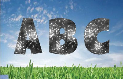 Black Disco_ Alphabet Set 22.5"