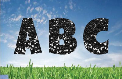 Black Glitter_ Alphabet Set 22.5"