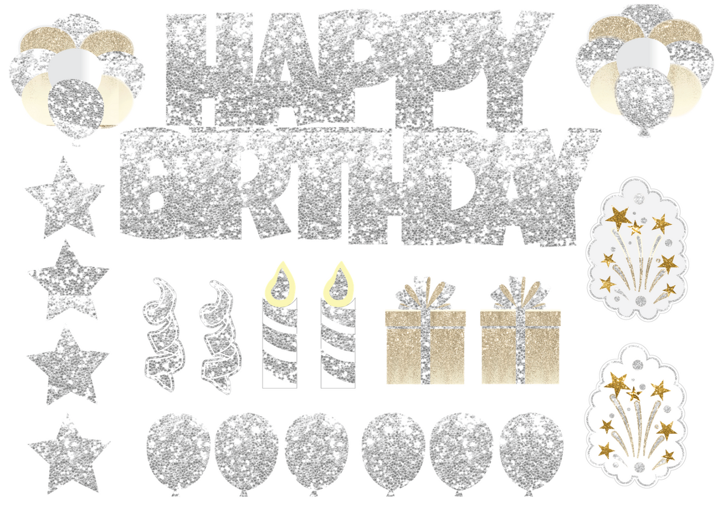 Full Set Happy Birthday Yard Sign