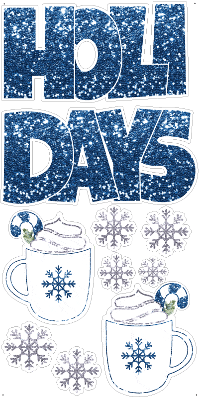 Happy Holidays in Blue
