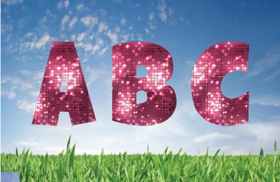 Pink Disco_ Alphabet Set 22.5"