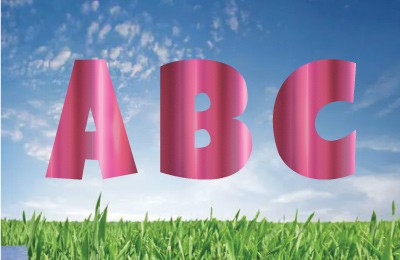 Pink Shimmer_ Alphabet Set 22.5"
