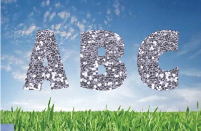 Silver Glitter_ Alphabet Set 22.5"
