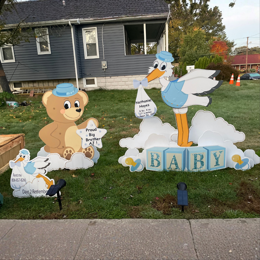 Stork + Blue Bear Bundle Rental | star keepsake yours to keep