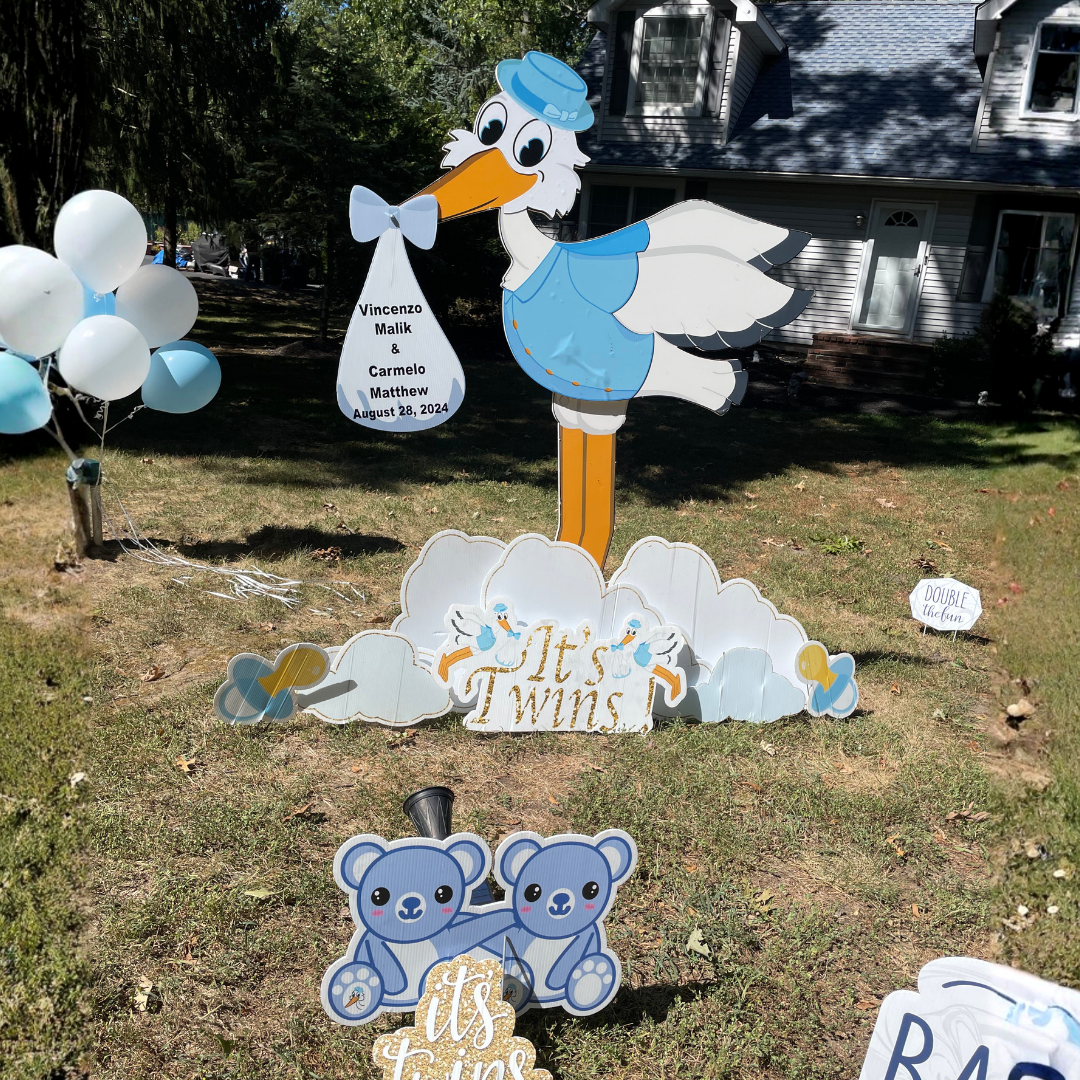 1 Stork & 1 Bundle | Twin Stork