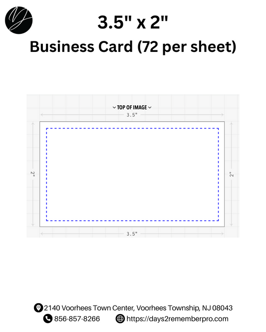 Business Card (72 per sheet) 3.5" x 2"