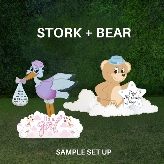 Stork + Blue Bear Bundle Rental | star keepsake yours to keep