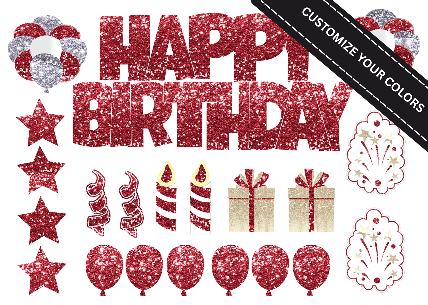 Full Set Anniversary Yard Sign