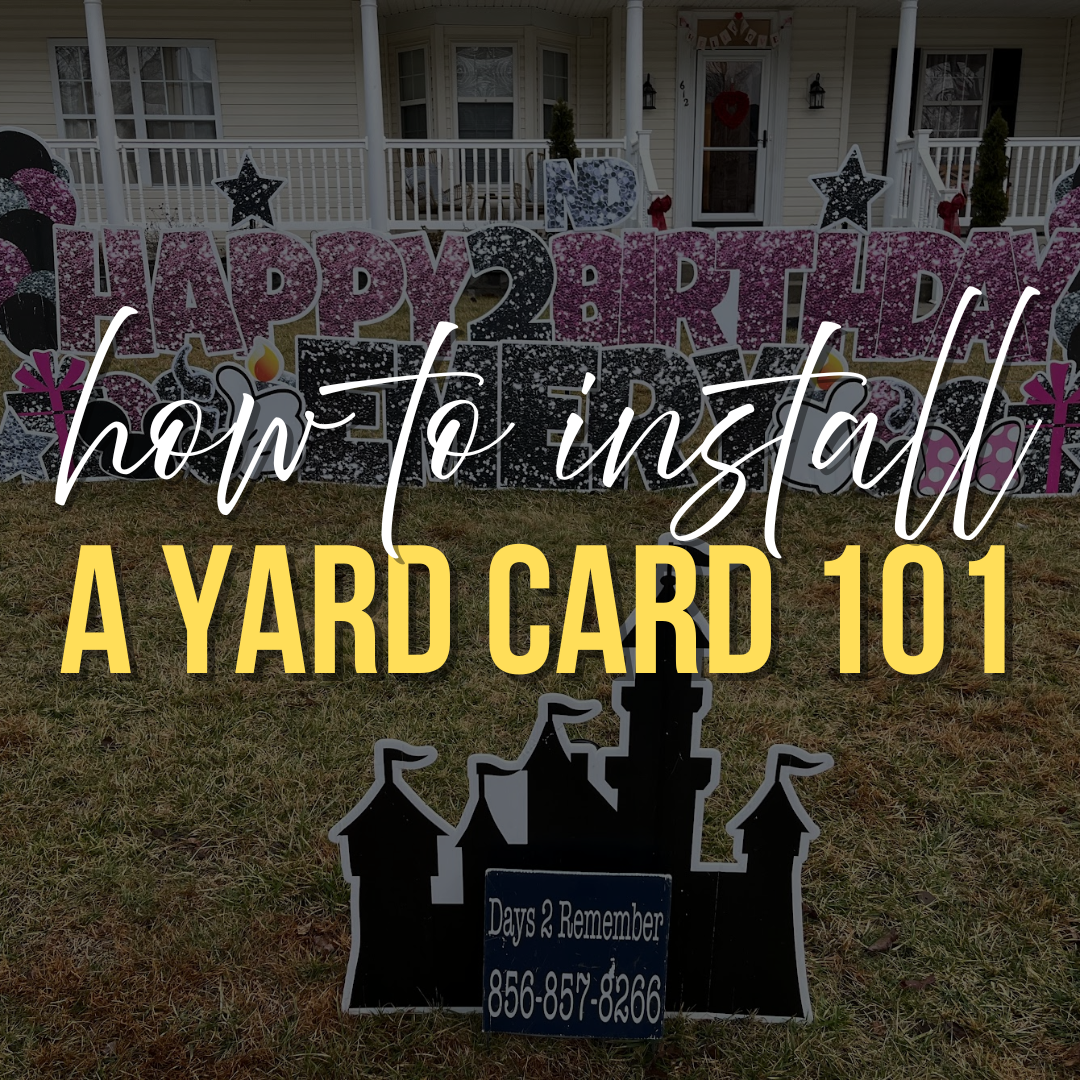 How to install a yard card 101