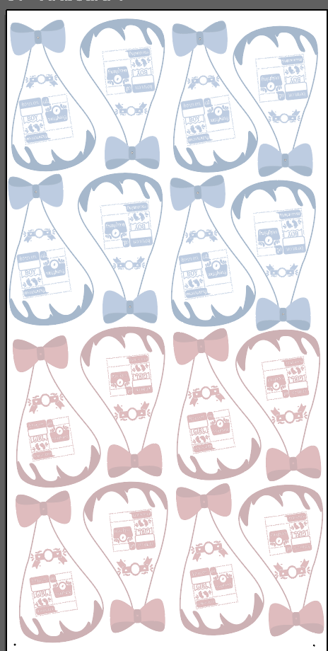 Swaddles Premade (Coroplast) - Pink (8) and Blue (8)