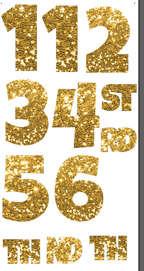 Number Set _ Yard Cards
