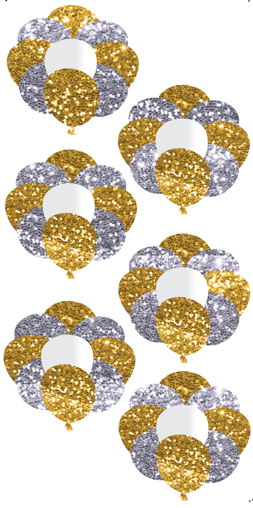 Large Balloon Set | Glitter