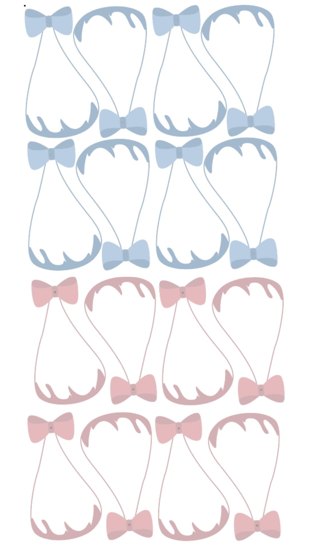 Swaddles (Coroplast) - Pink (8) and Blue (8)