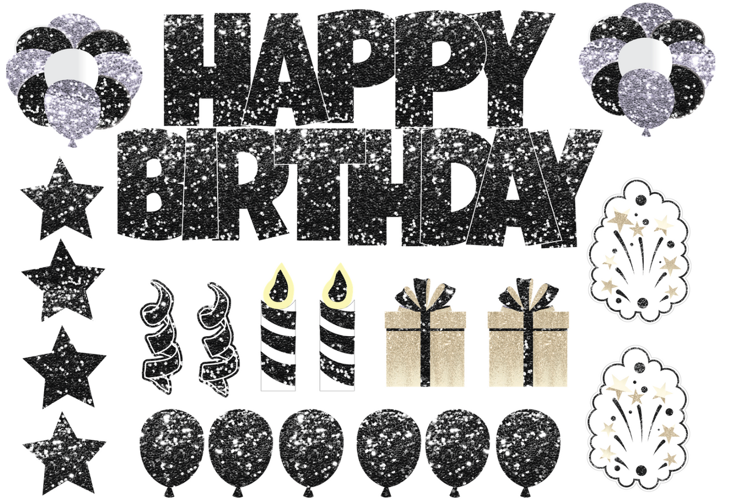 Full Set Happy Birthday Yard Sign