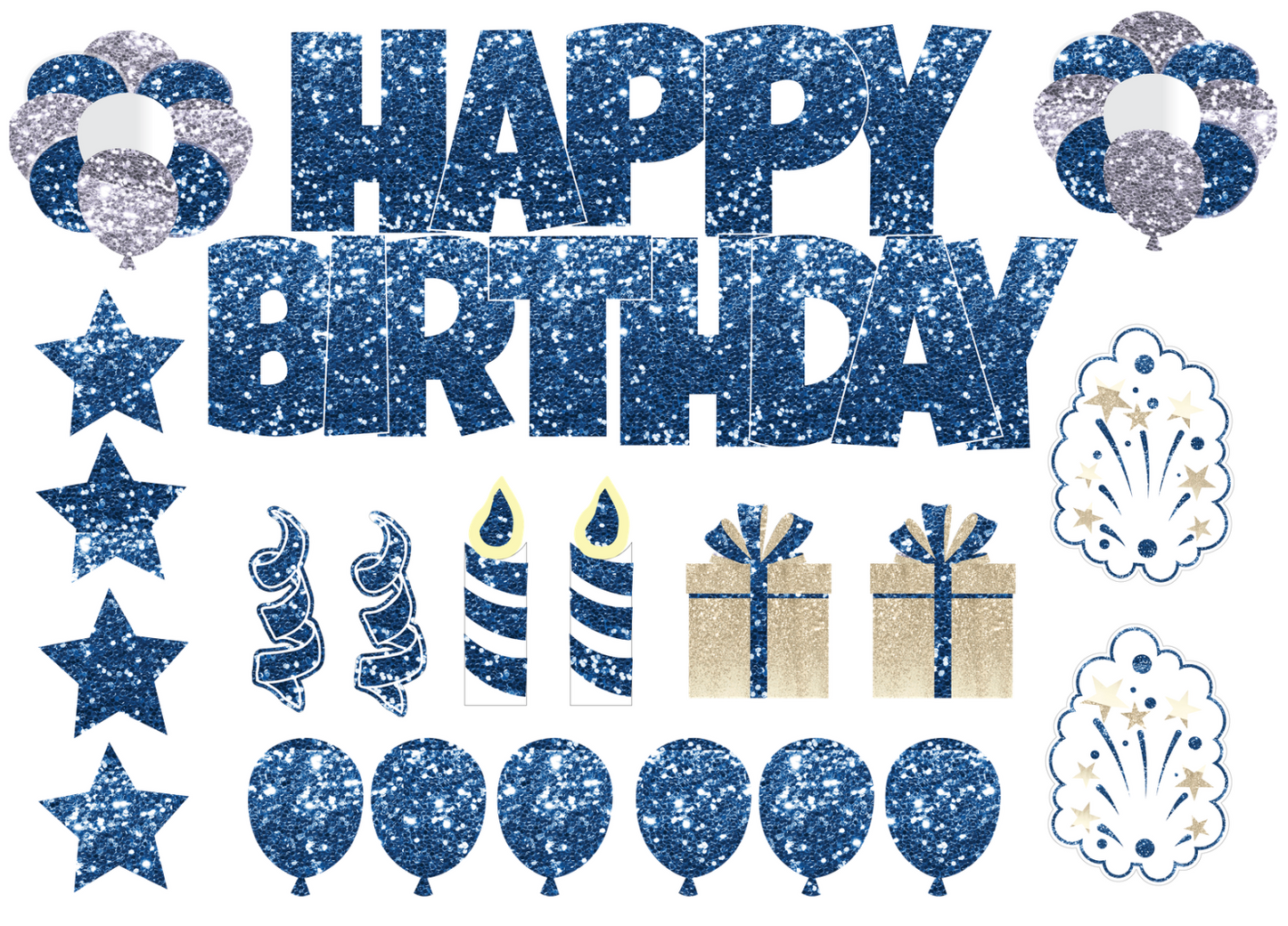 Full Set Happy Birthday Yard Sign