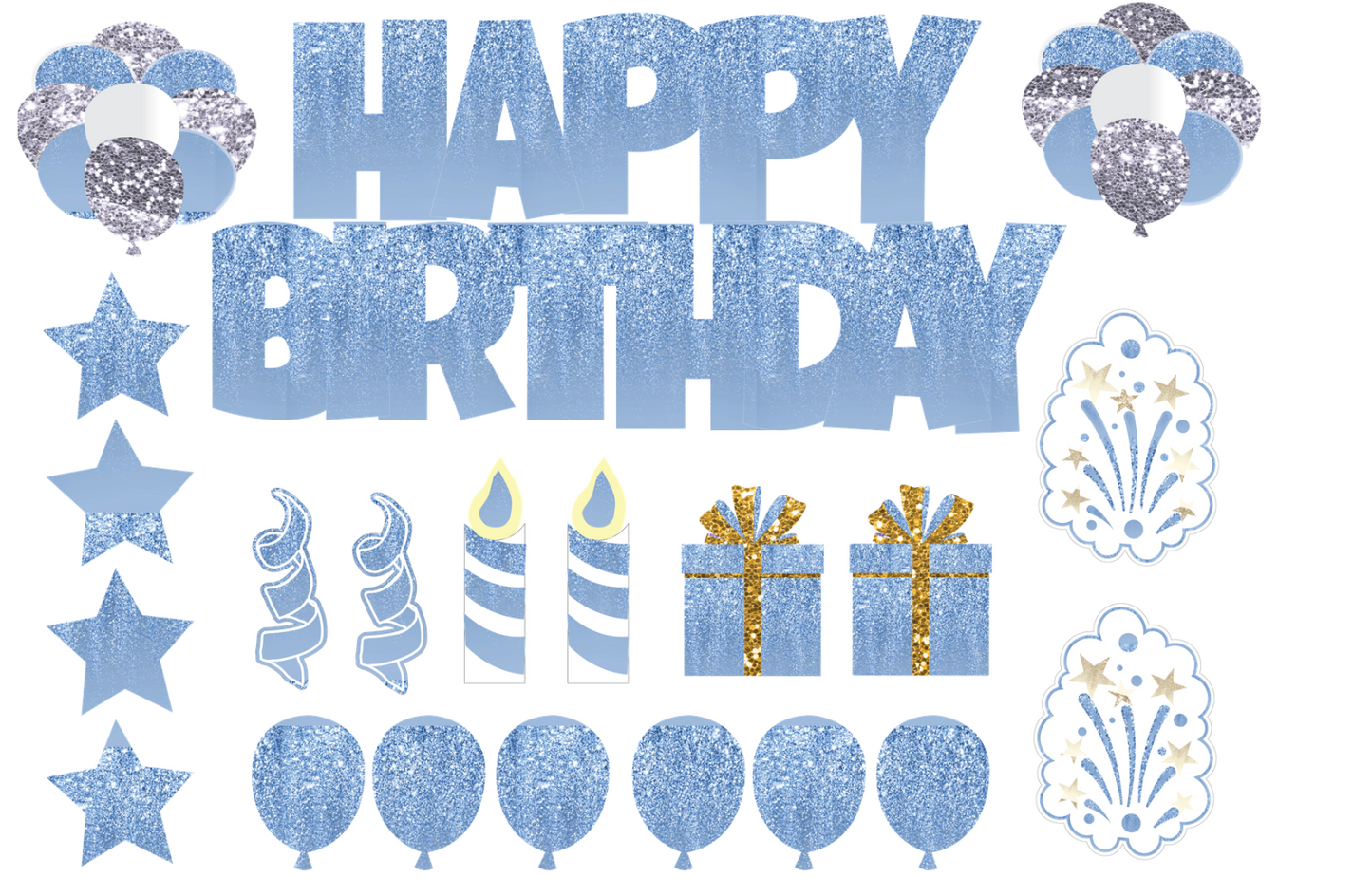 Full Set Happy Birthday Yard Sign