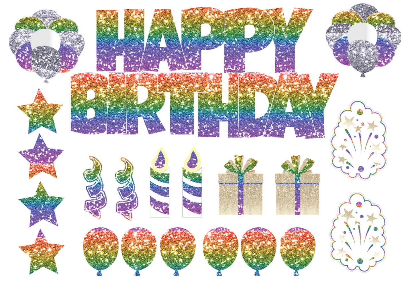 Full Set Happy Birthday Yard Sign