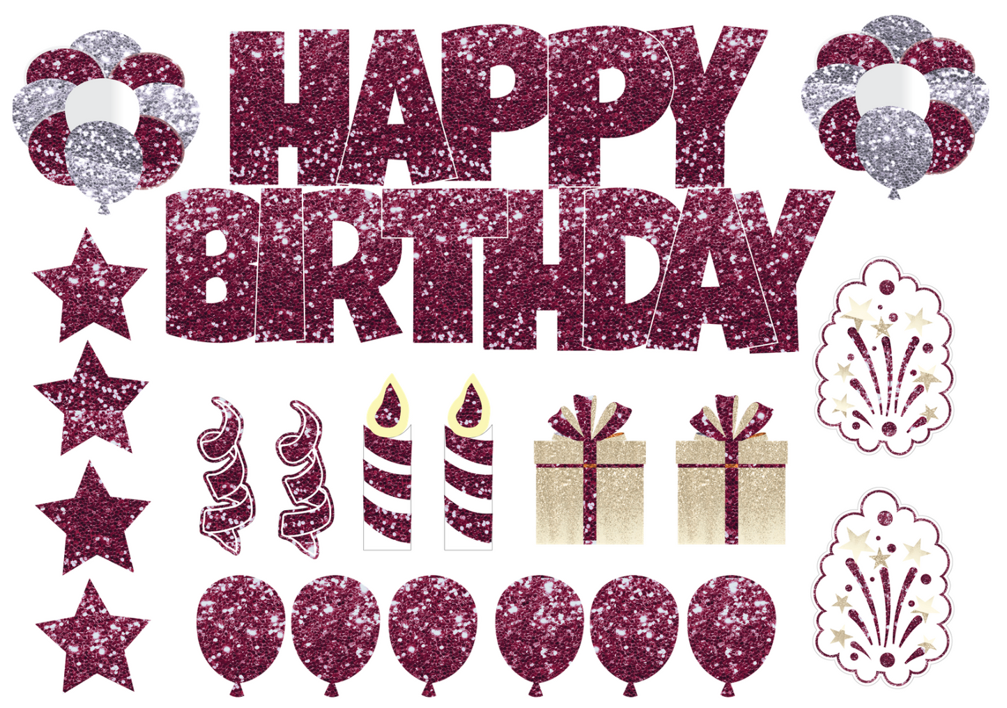 Full Set Happy Birthday Yard Sign