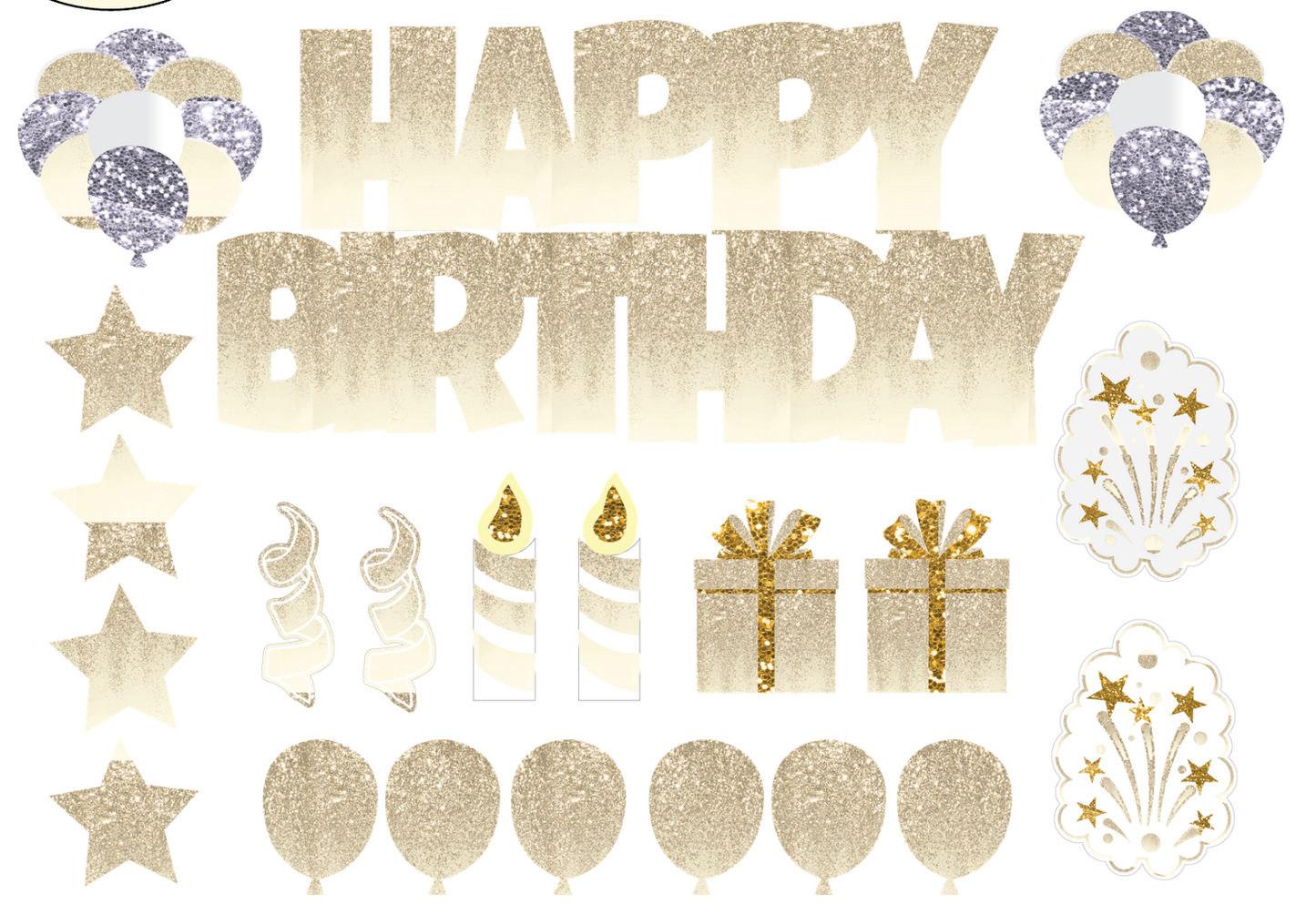 Full Set Happy Birthday Yard Sign
