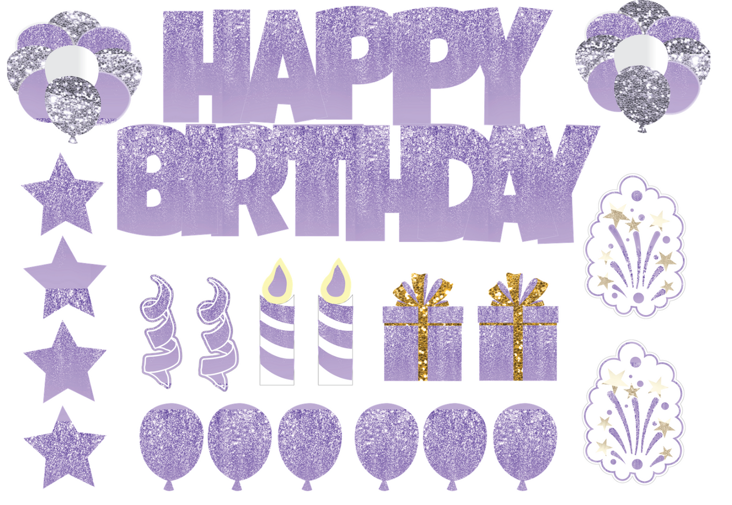 Full Set Happy Birthday Yard Sign