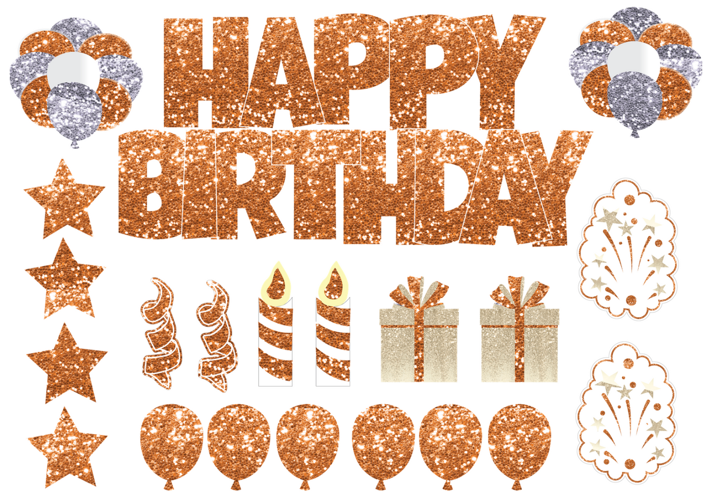 Full Set Happy Birthday Yard Sign