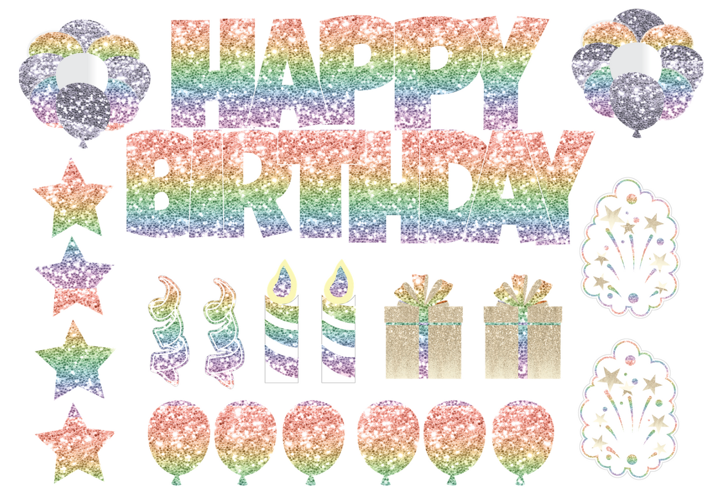 Full Set Happy Birthday Yard Sign