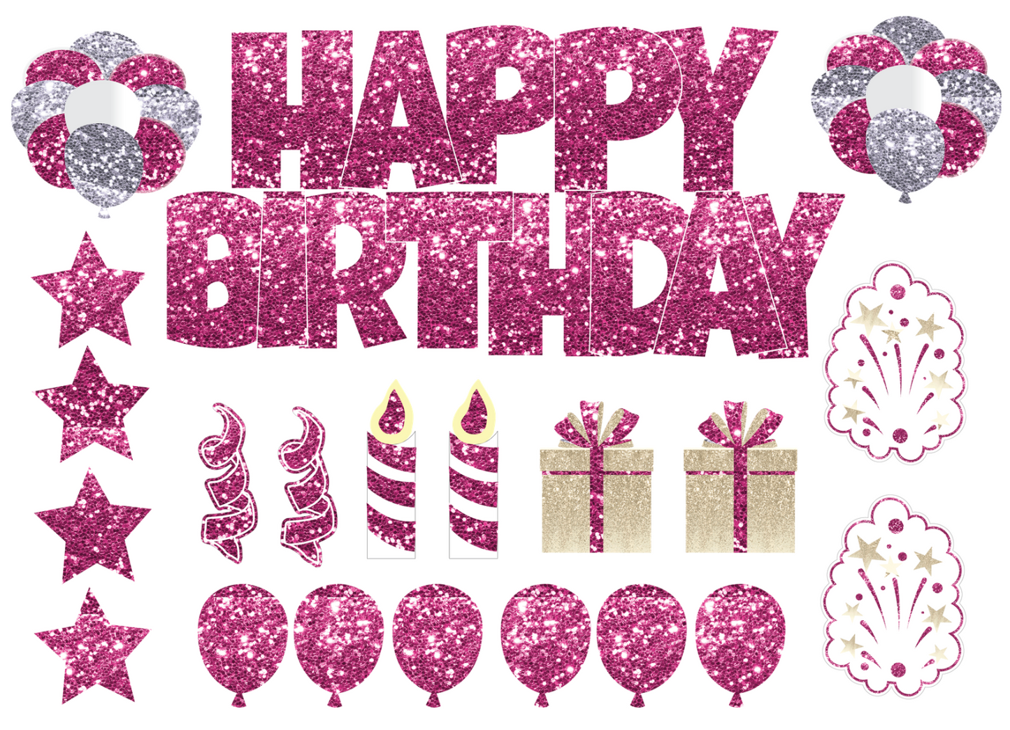 Full Set Happy Birthday Yard Sign