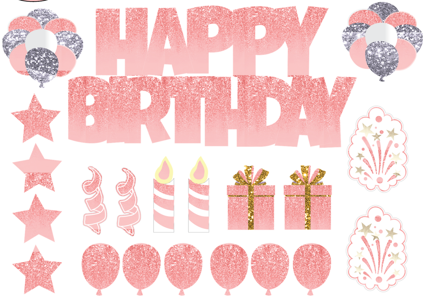 Full Set Happy Birthday Yard Sign