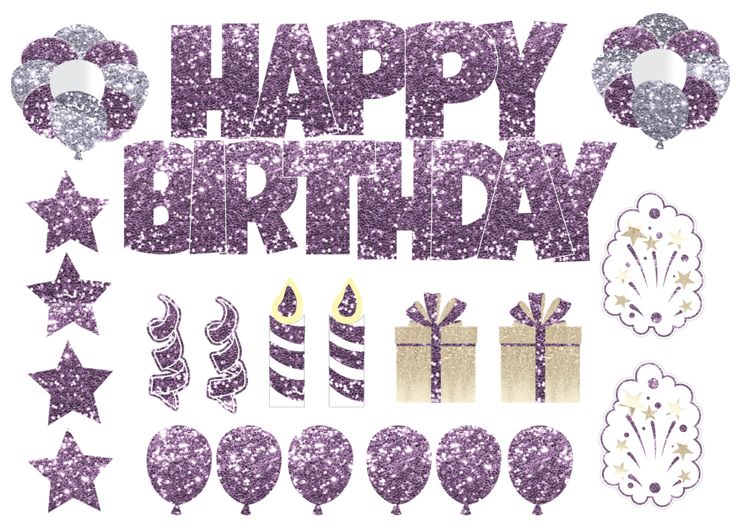 Full Set Happy Birthday Yard Sign