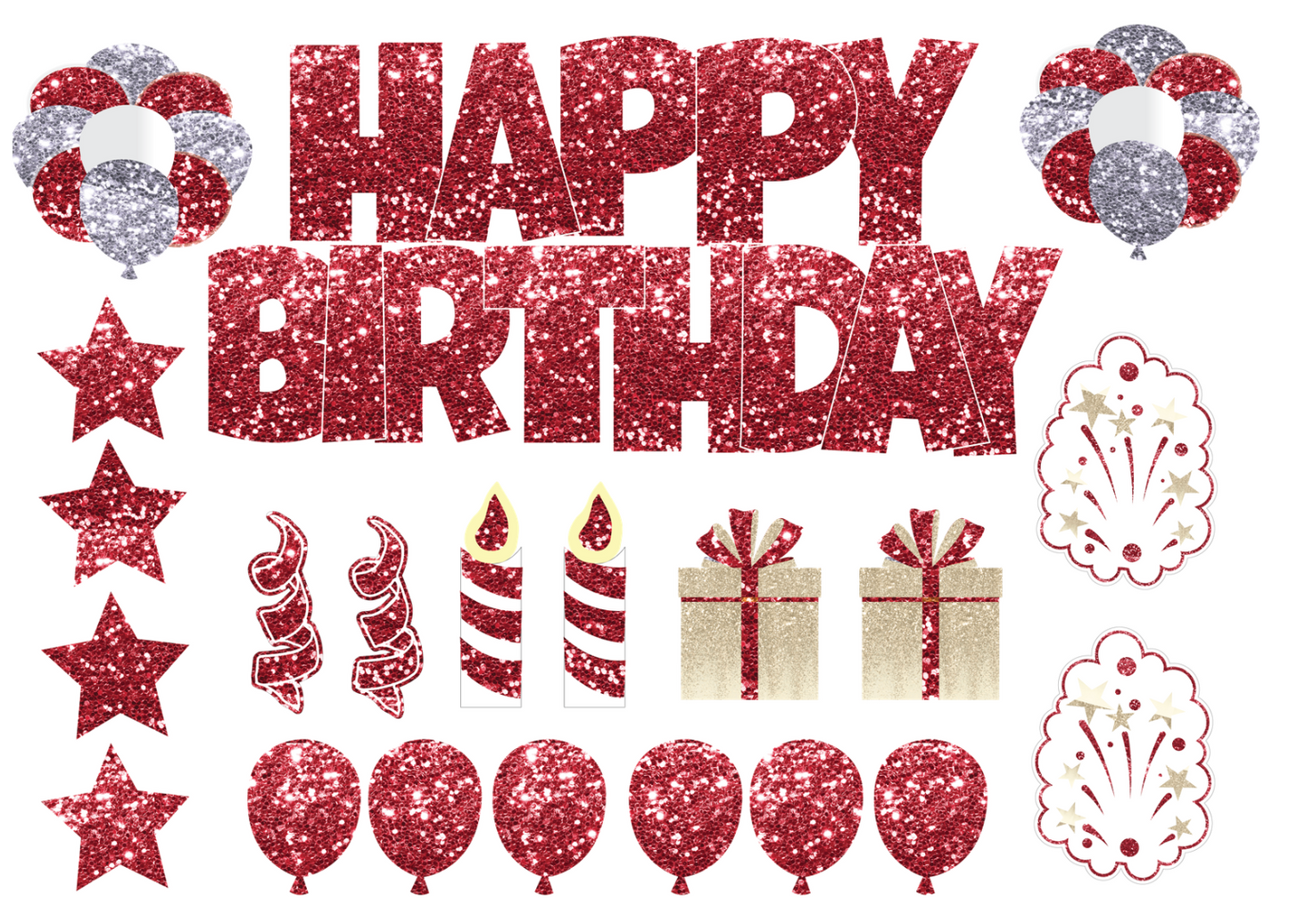 Full Set Happy Birthday Yard Sign