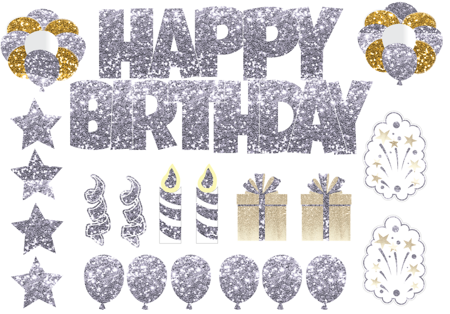 Full Set Happy Birthday Yard Sign